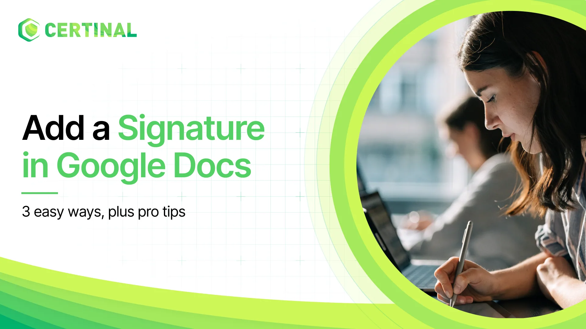 How to add signature in google docs