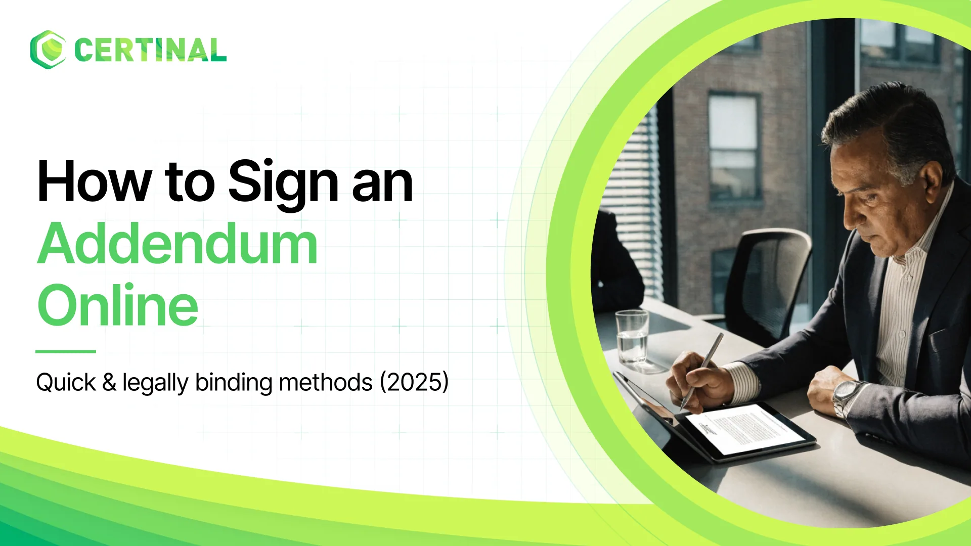 addendum signing