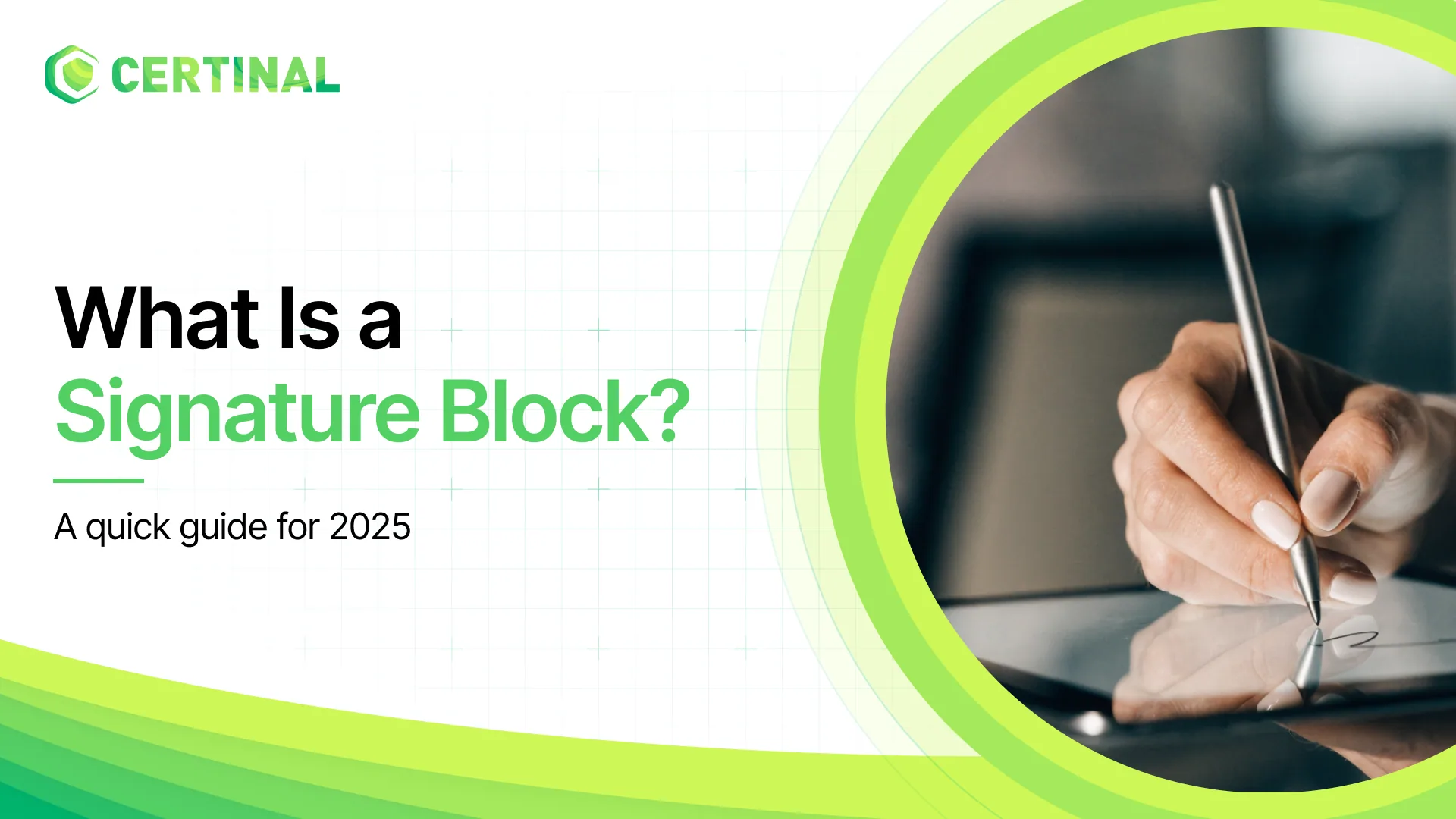 signature block