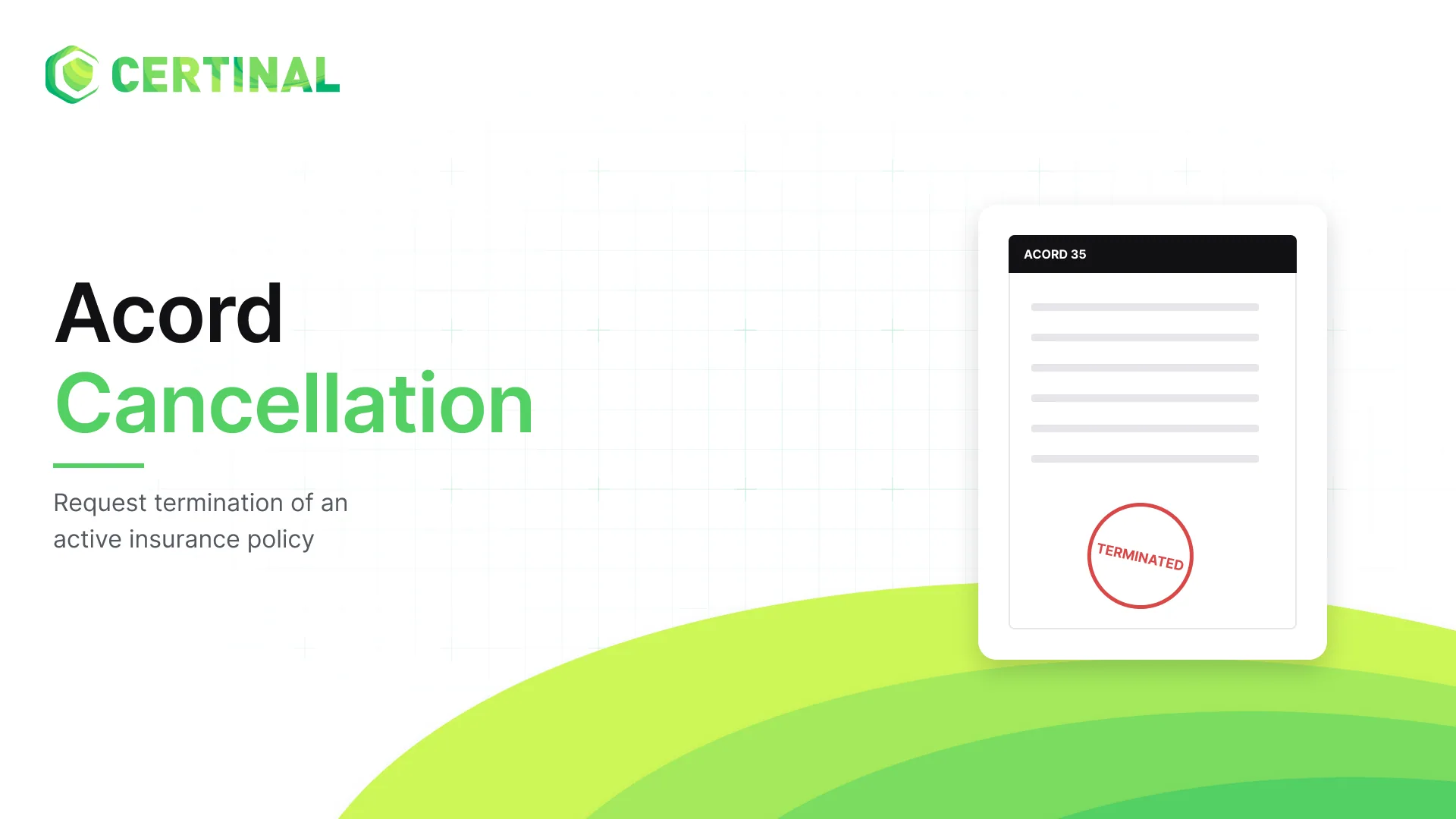 Acord Cancellation Form