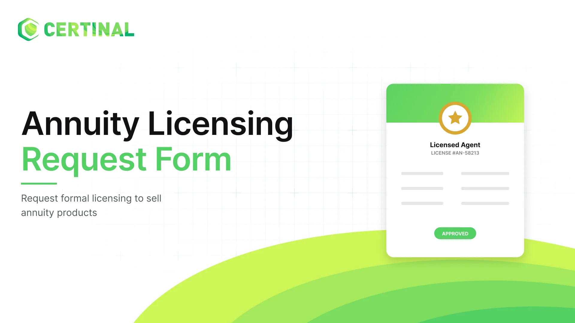 Annuity Licensing Request Form