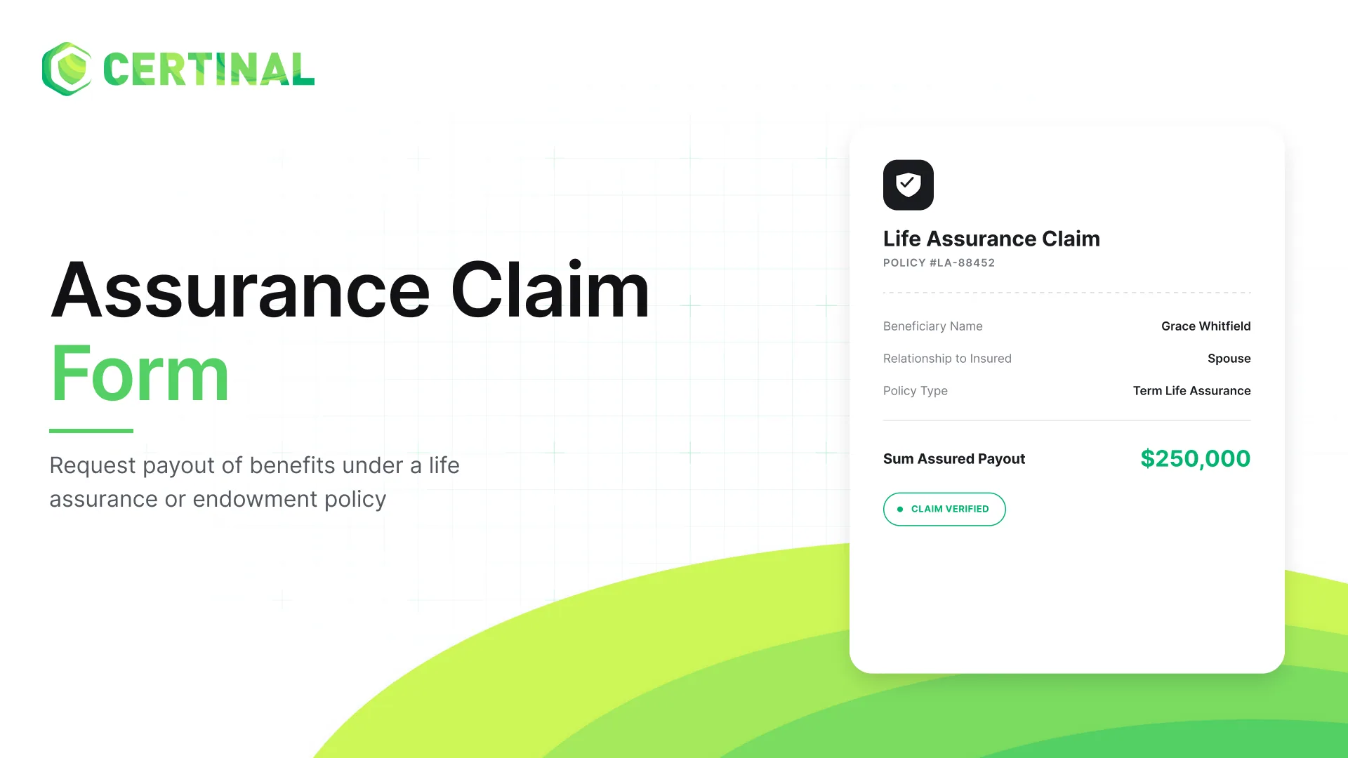 Assurance Claim Form