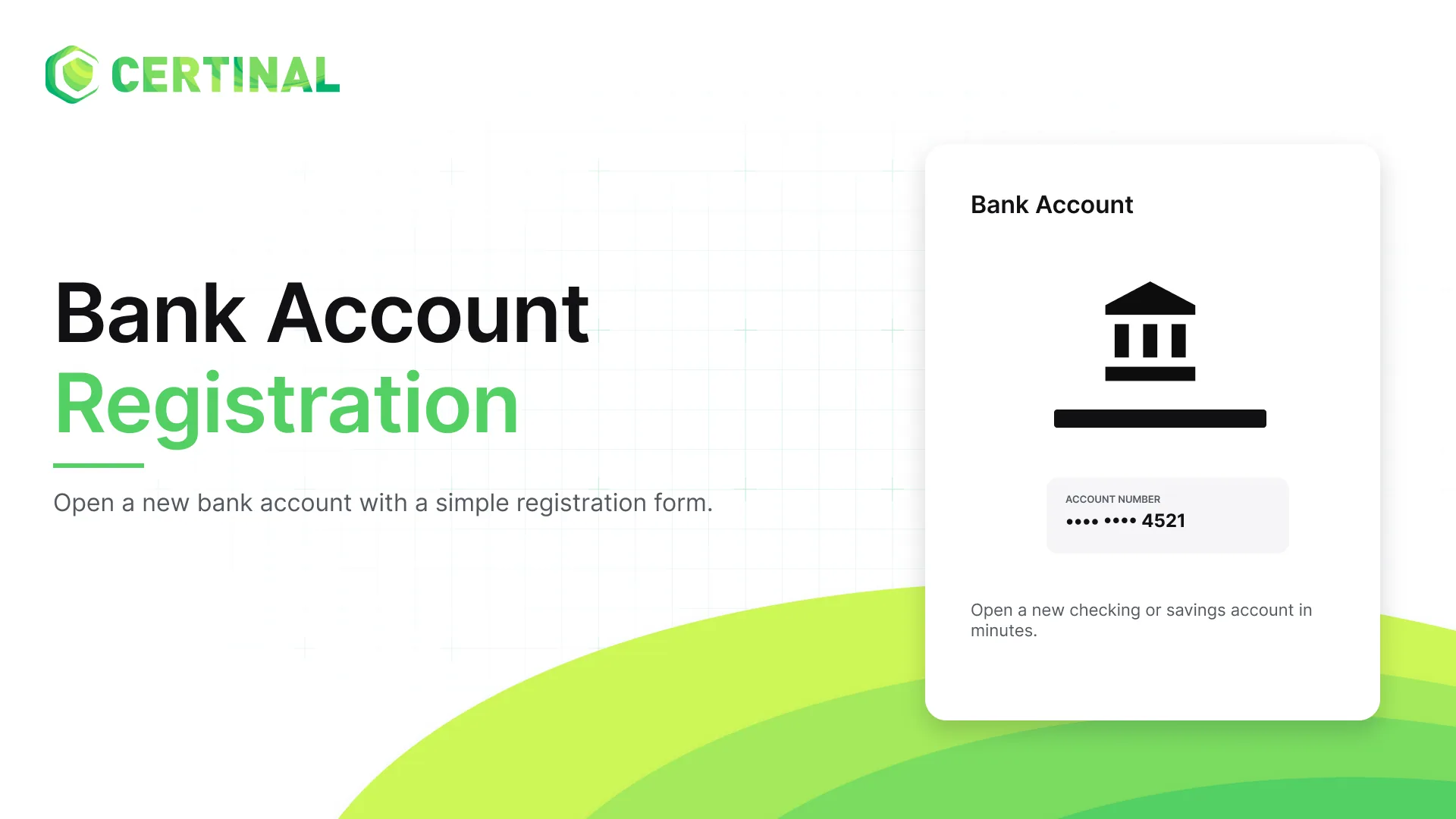 Bank Account Registration Form
