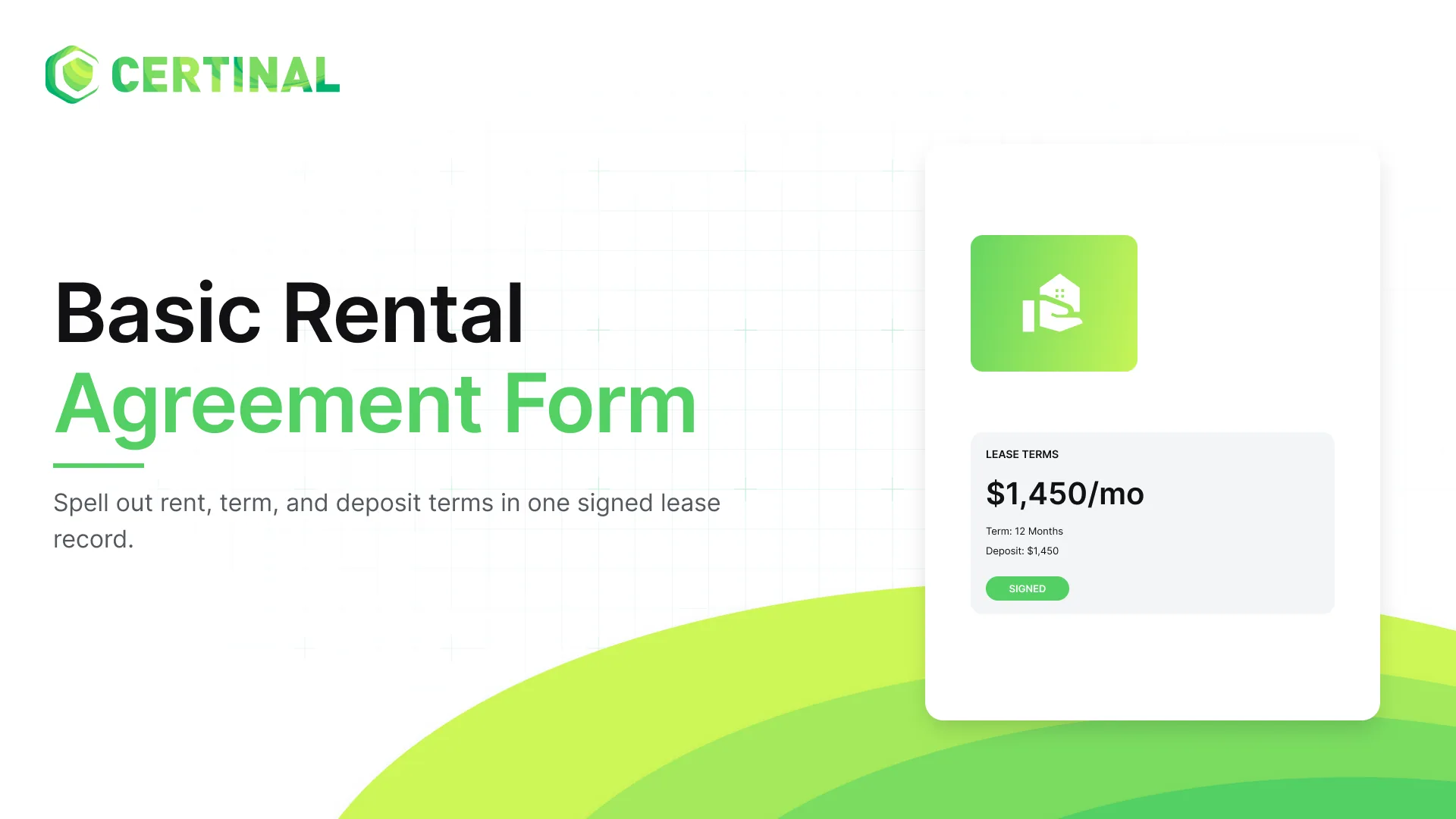 Rental Agreement form
