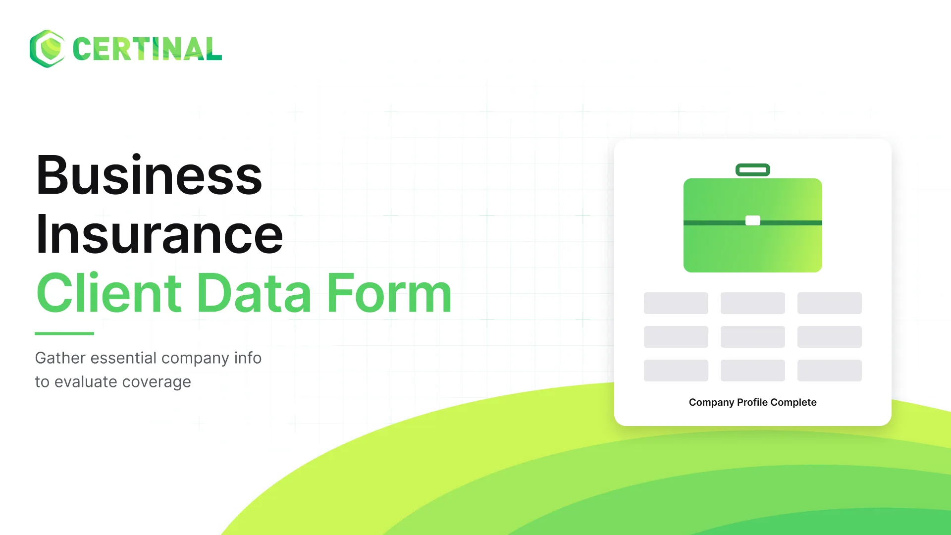 Business Insurance Client Data Form
