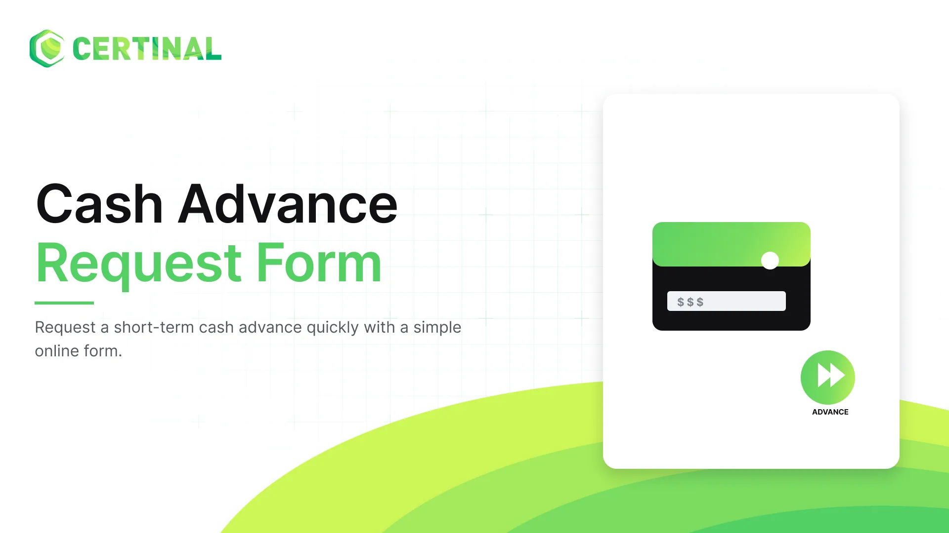 Cash Advance Request Form