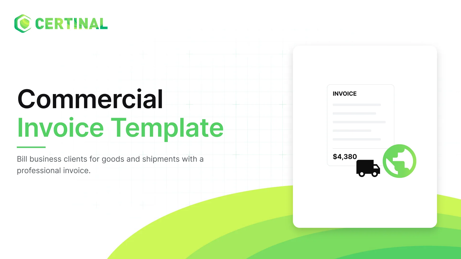 Commercial Invoice Template