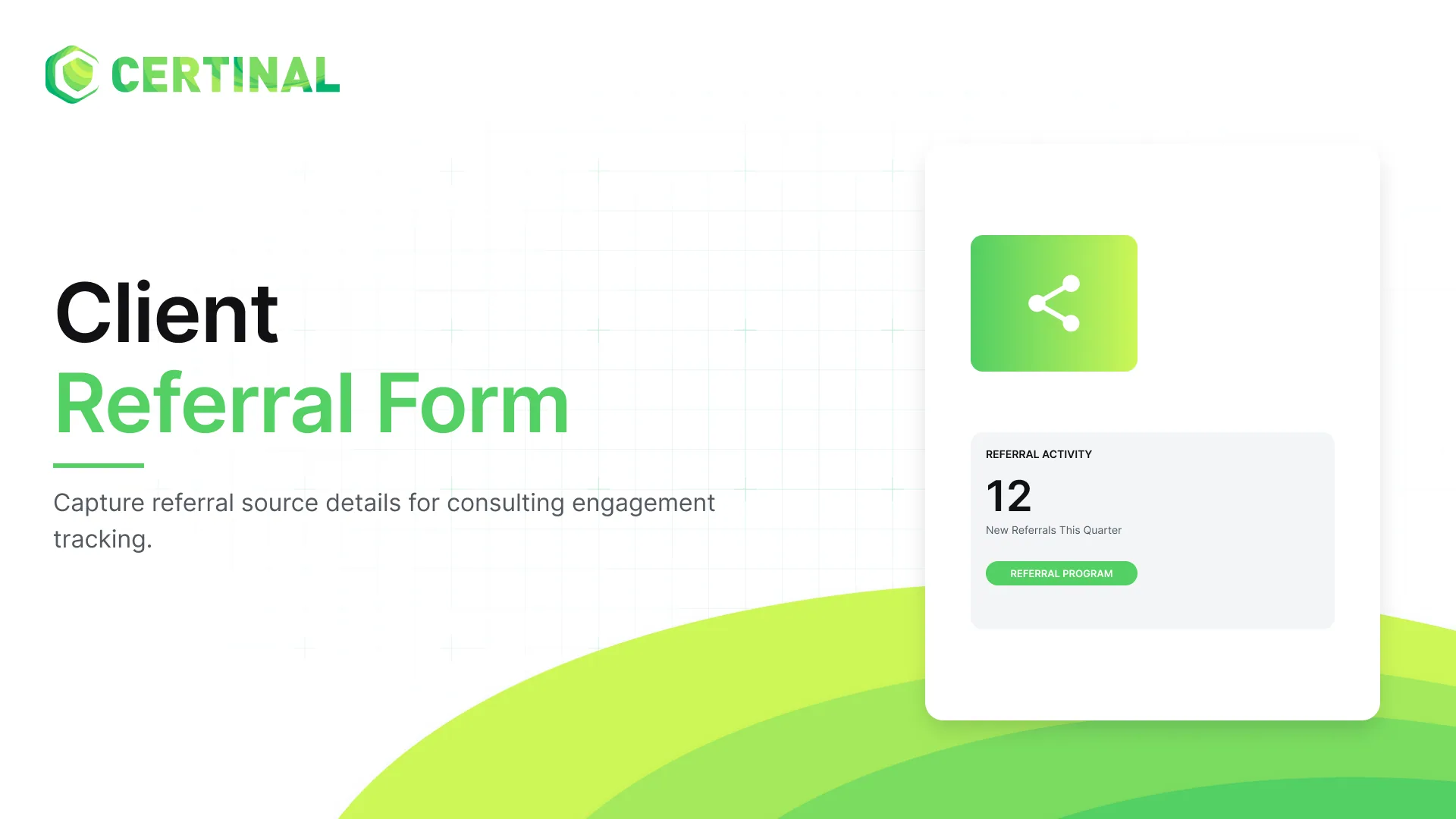 Consulting Client Referral Form Template