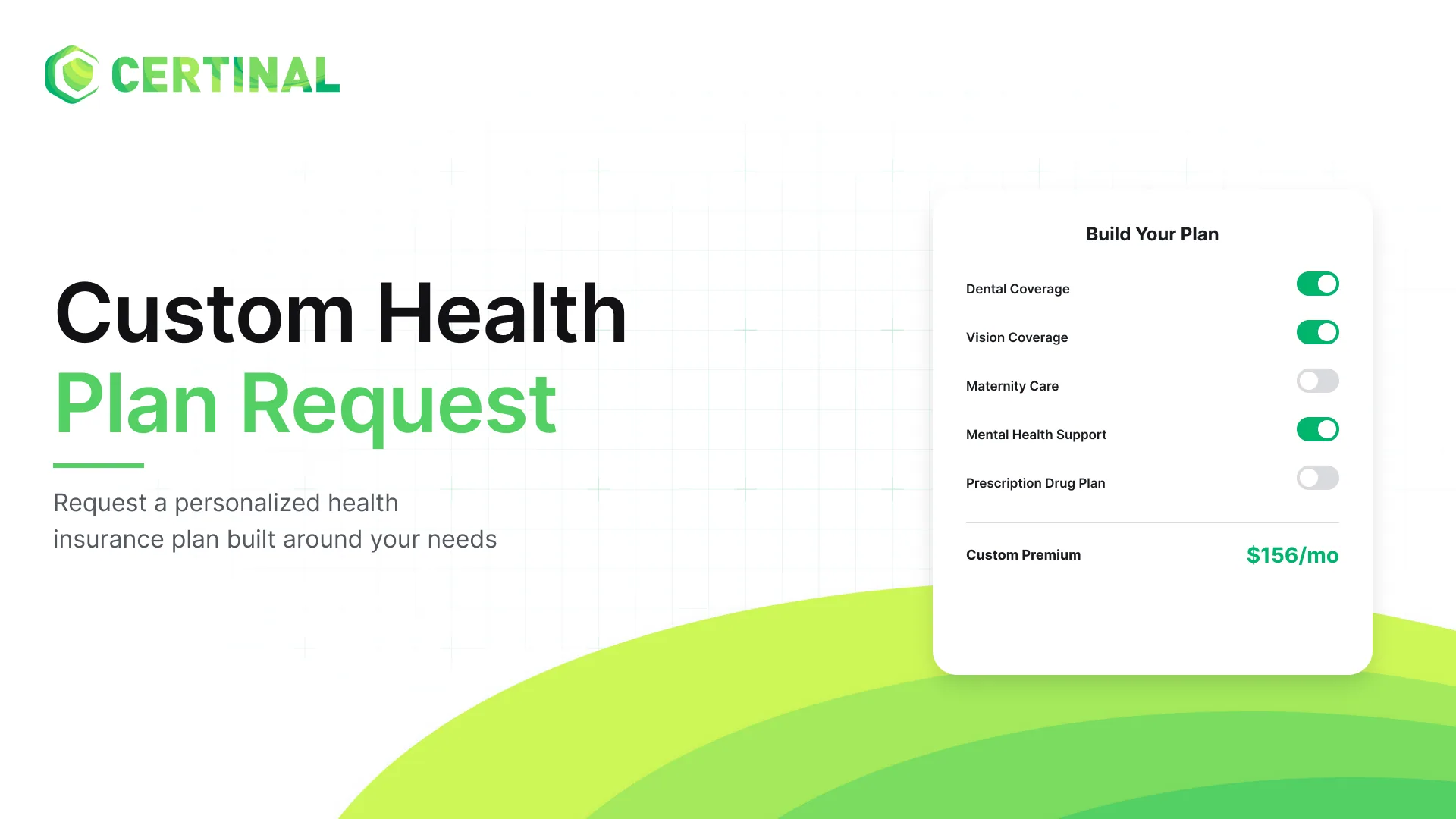 Custom Health Insurance Plan Request Form