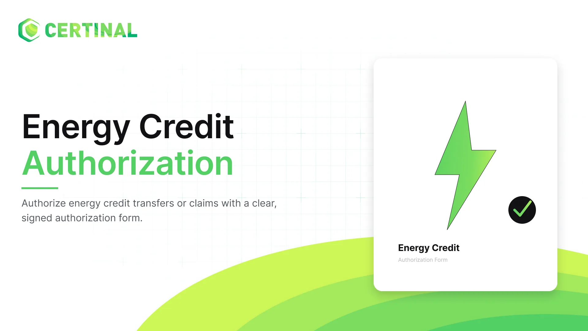Energy Credit Authorization Form