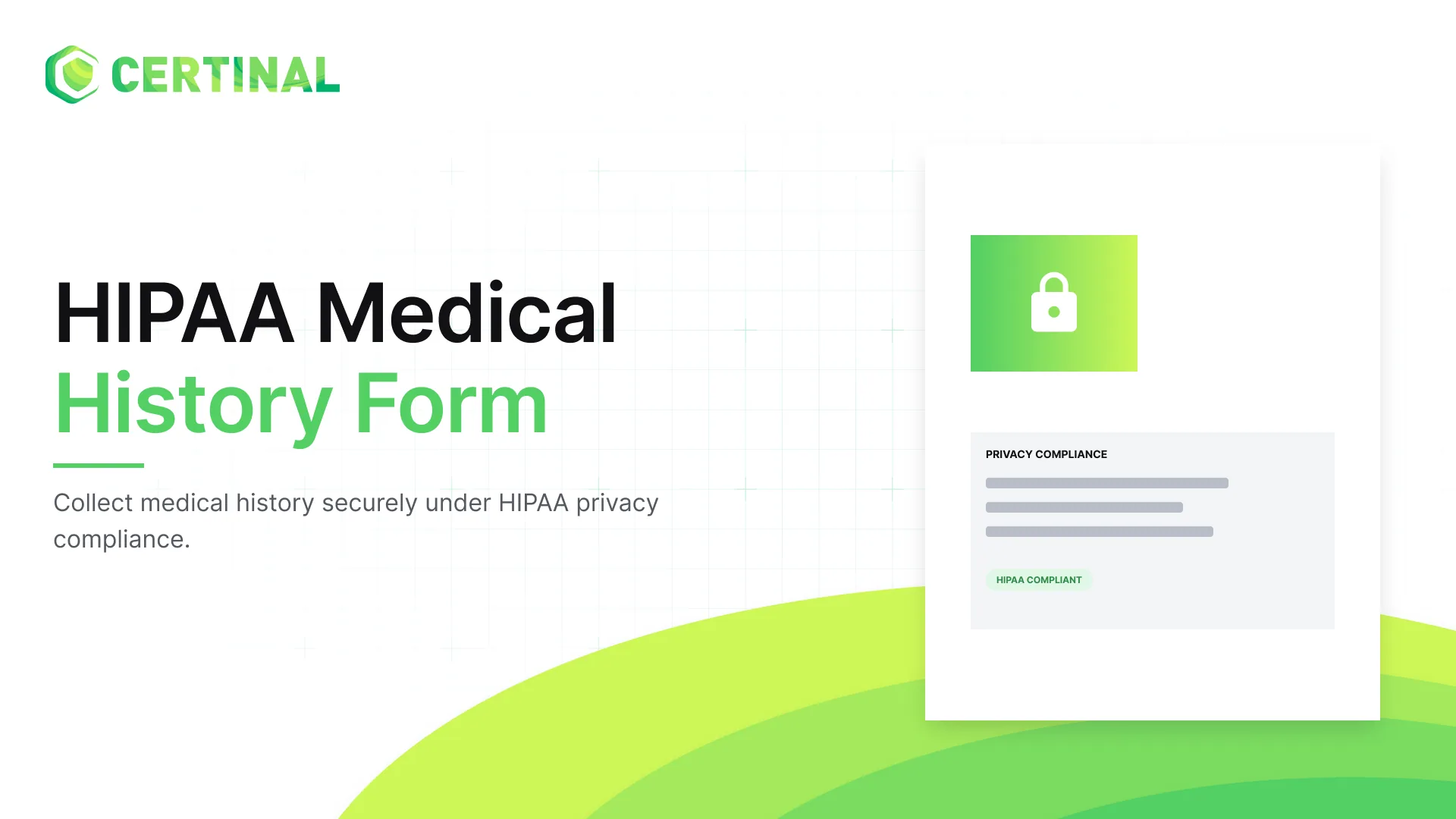 HIPAA Medical History Form