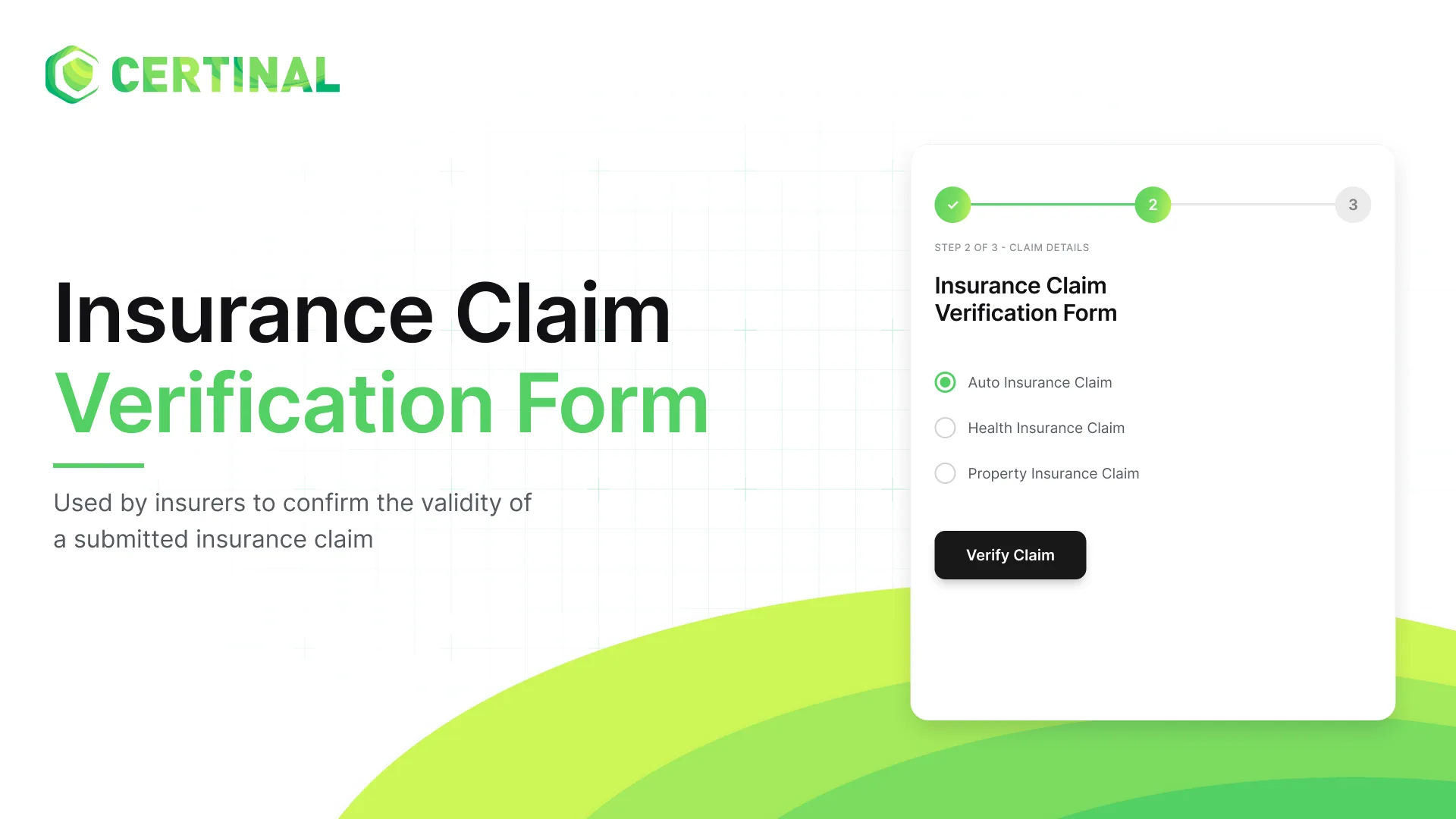Insurance Claim Verification Form