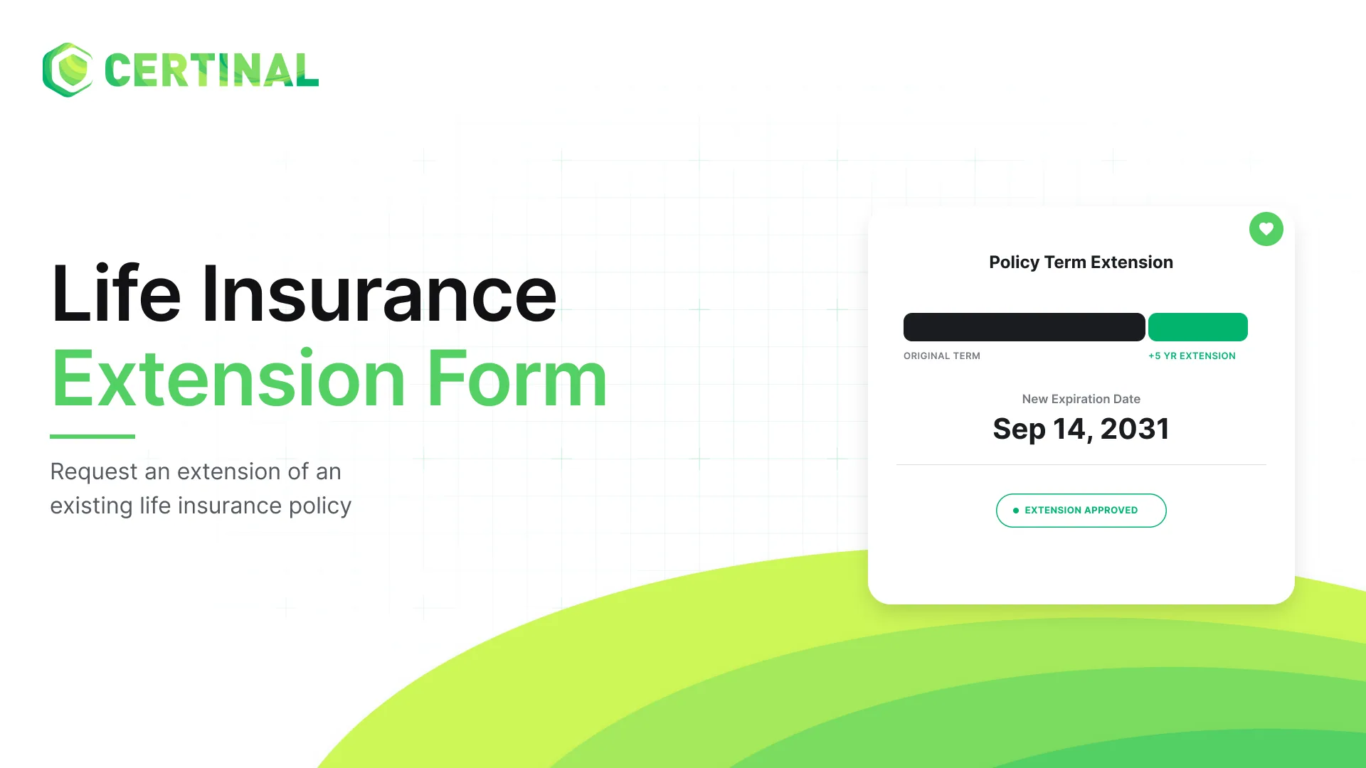 Life Insurance Extension Form