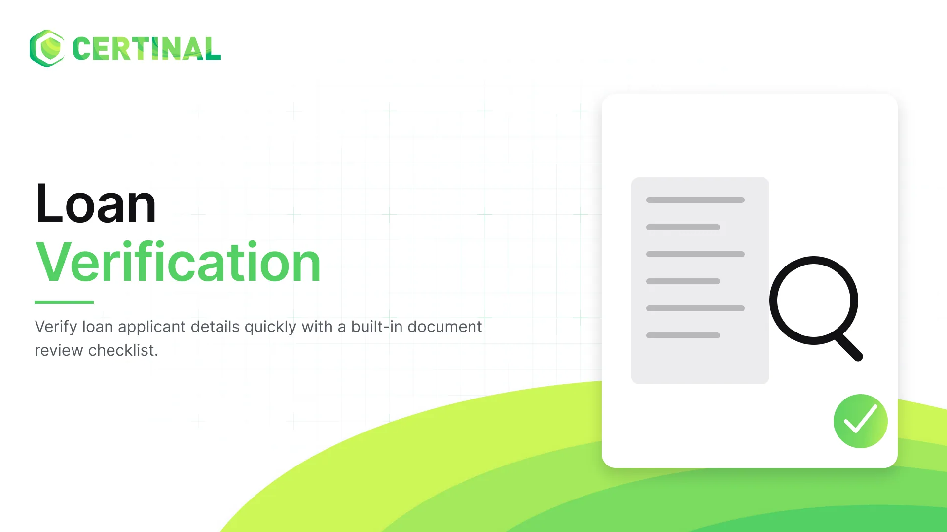Loan Verification Form