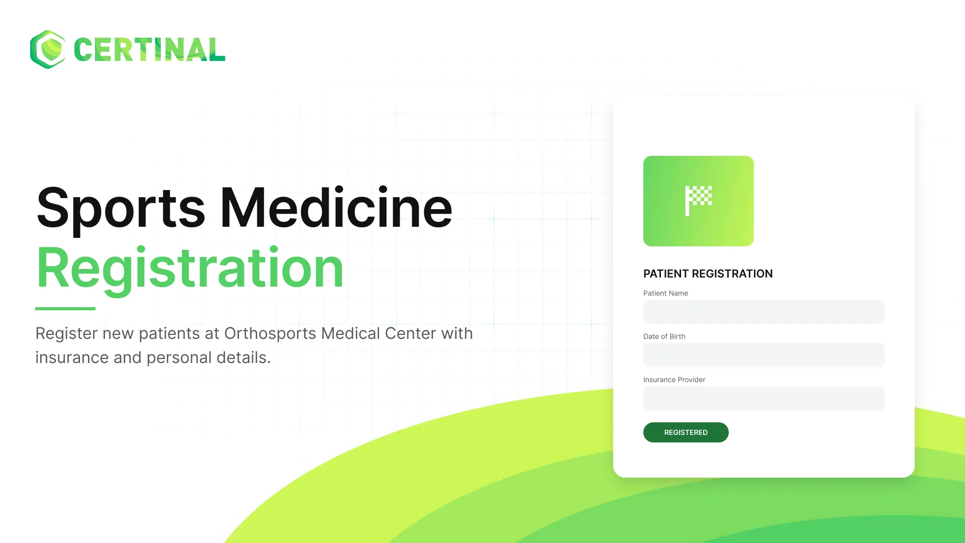 Orthosports Medical Center Patient Registration Form