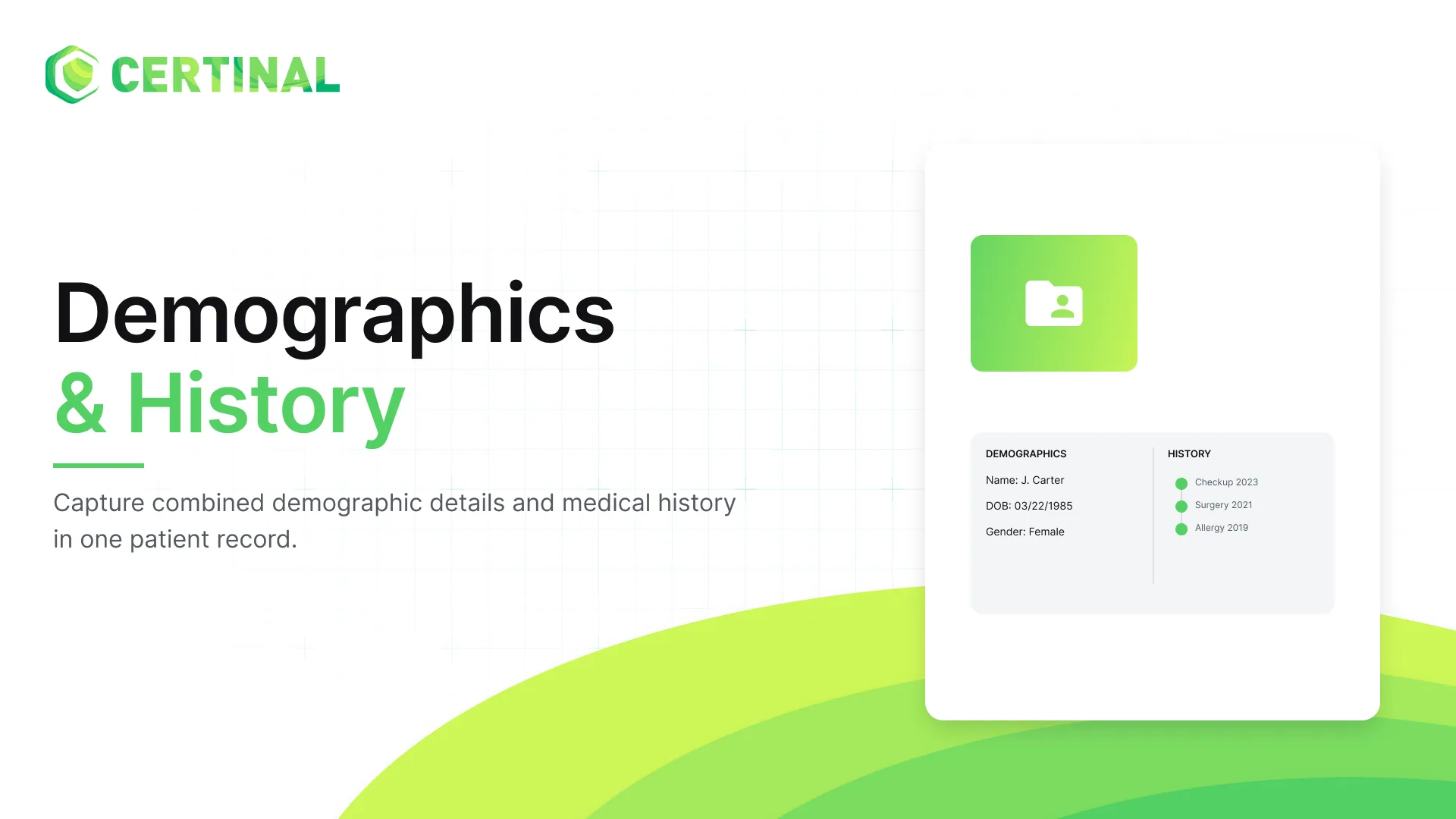 Patient Demographics & History Information Form