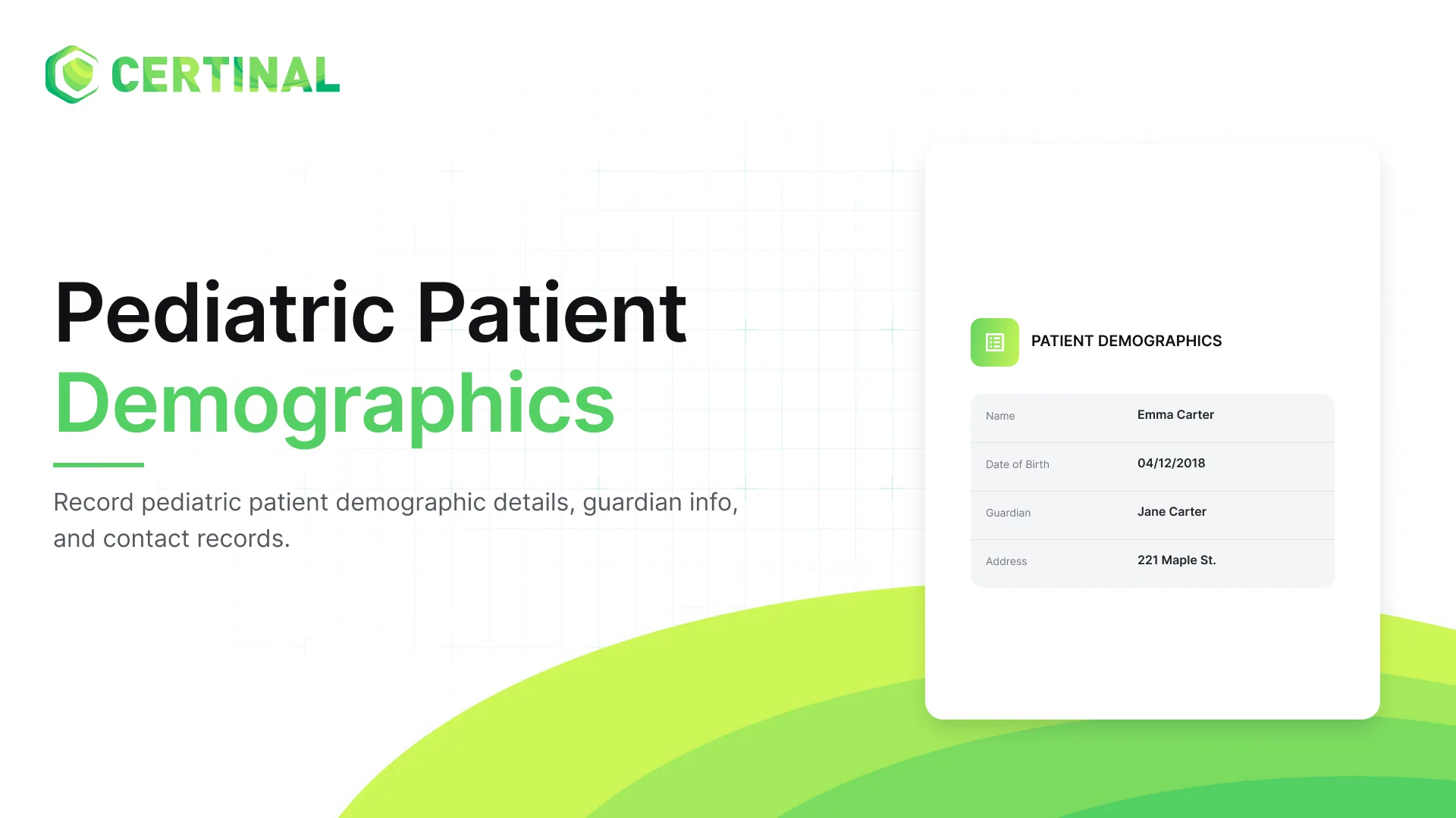 Pediatric Patient Demographic Form