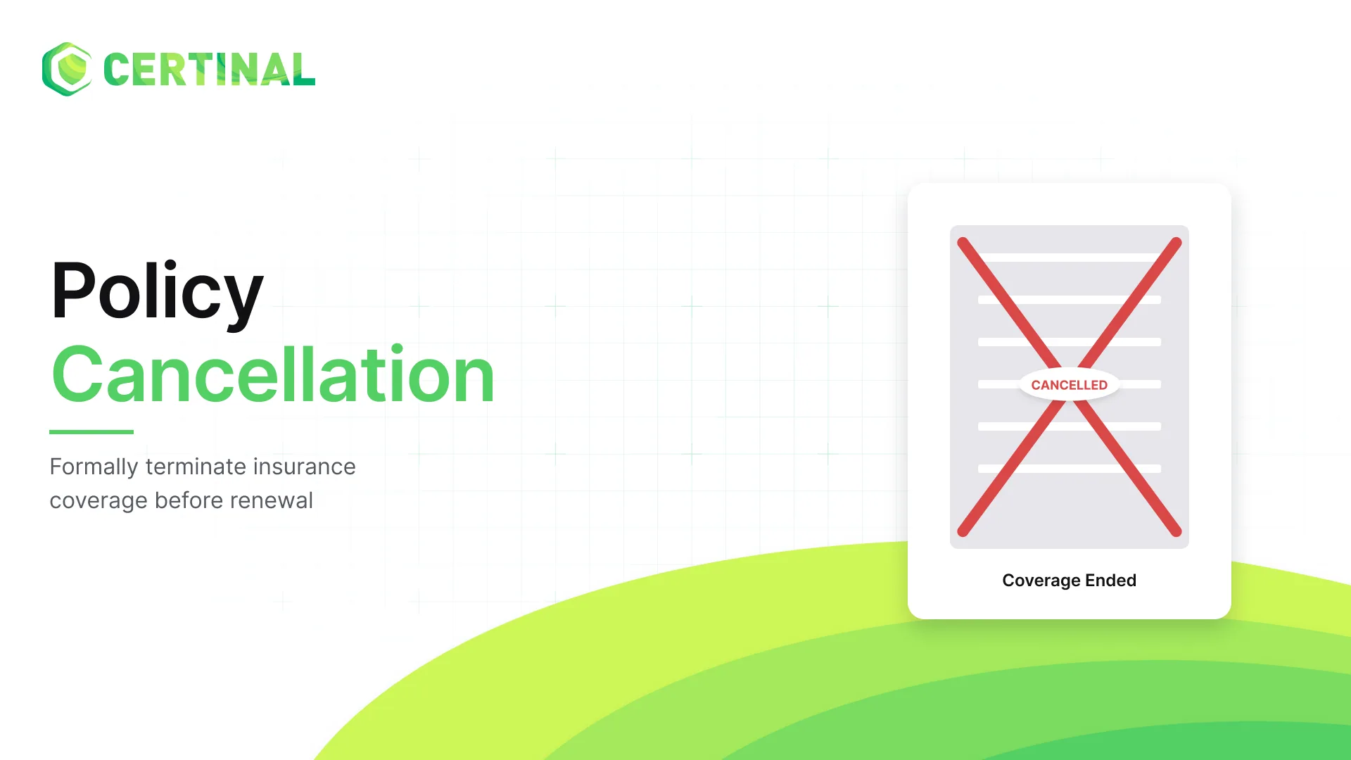 Policy Cancellation Form