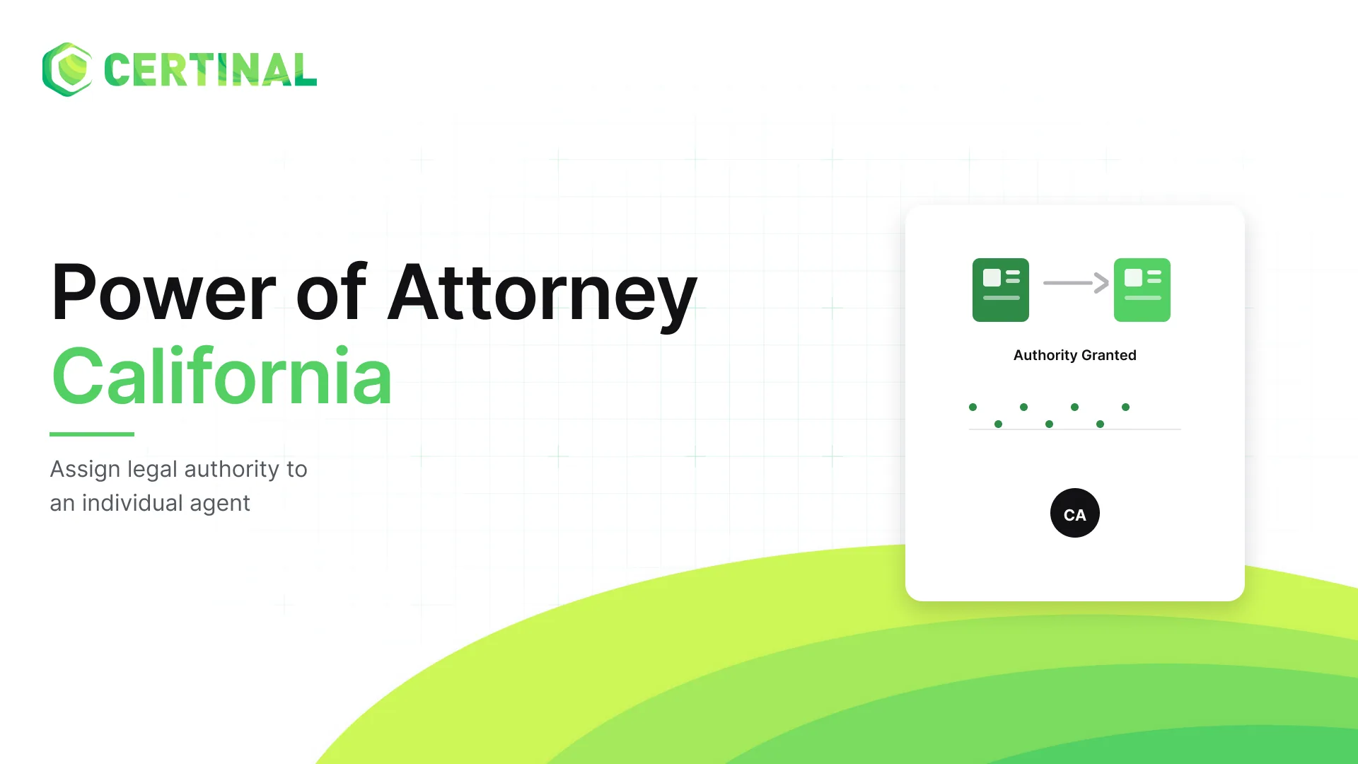 Power of Attorney Form California