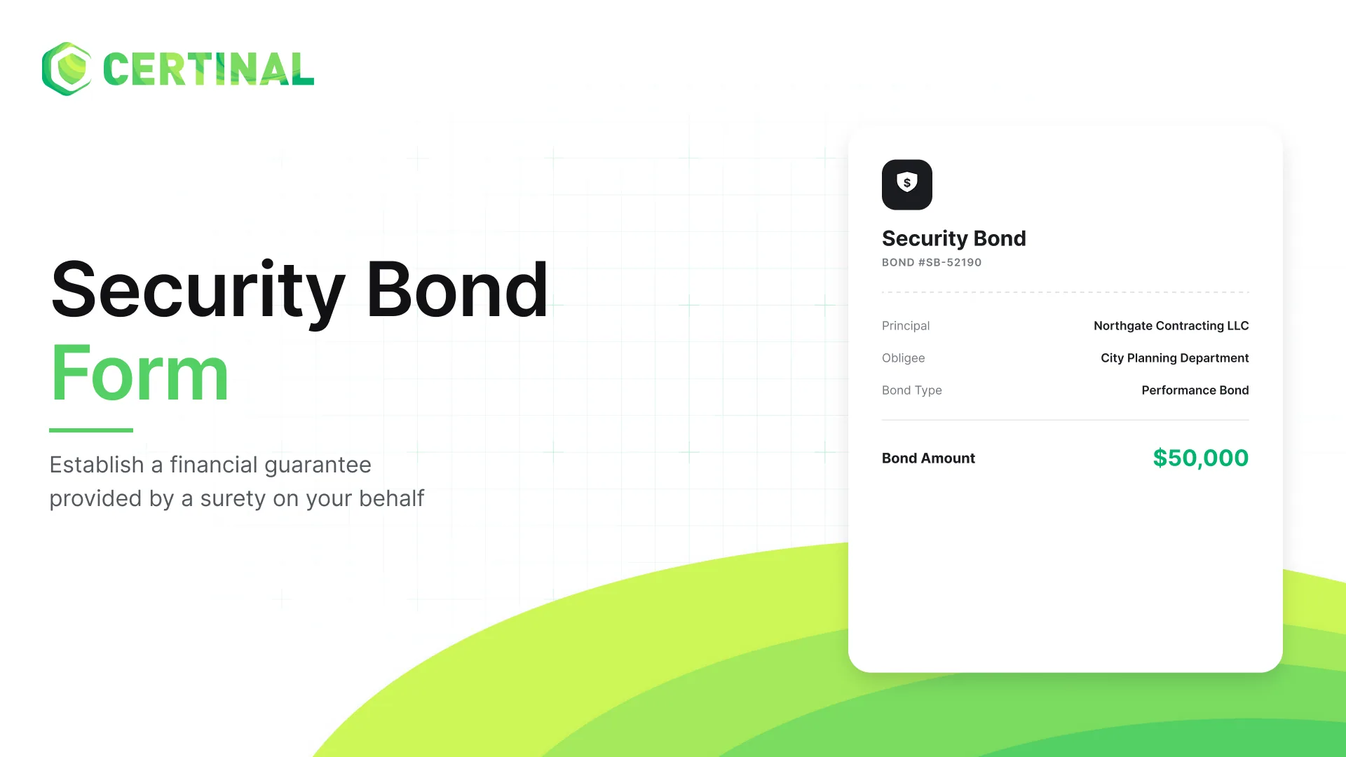 Security Bond Form