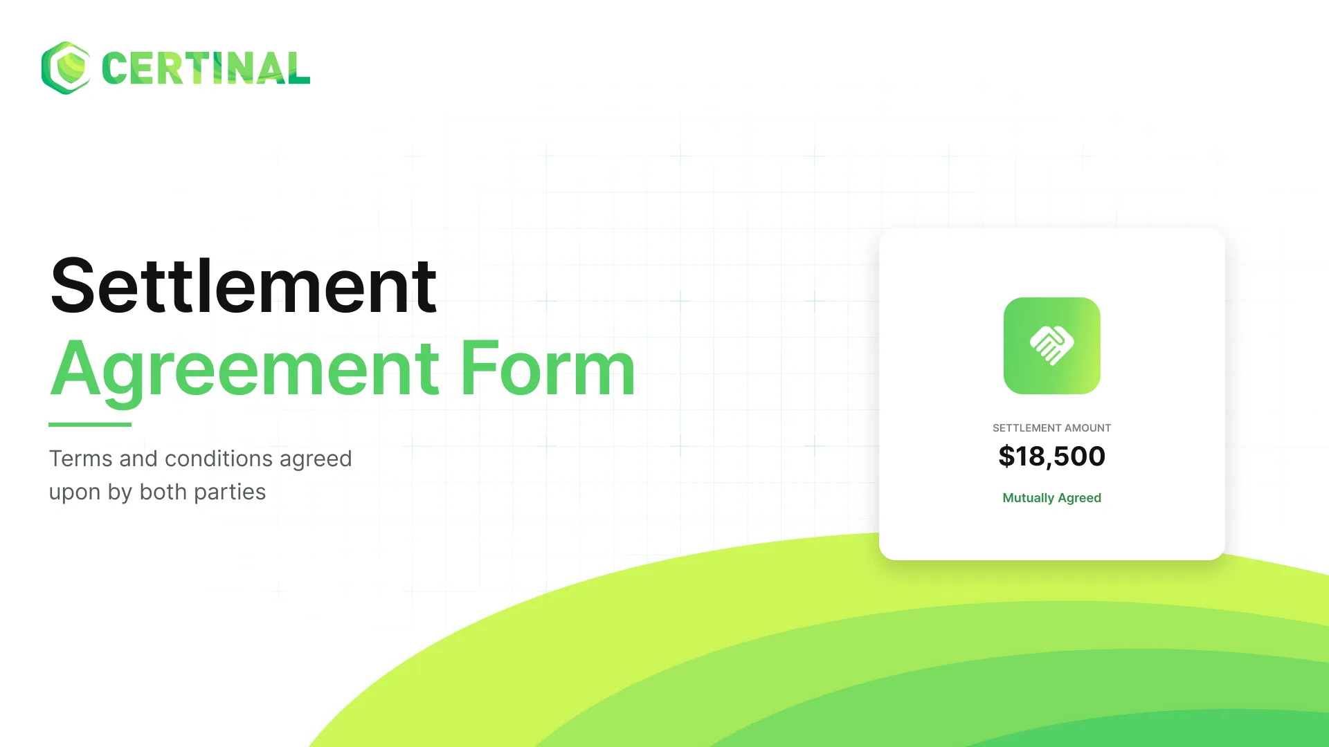 Settlement Agreement Form