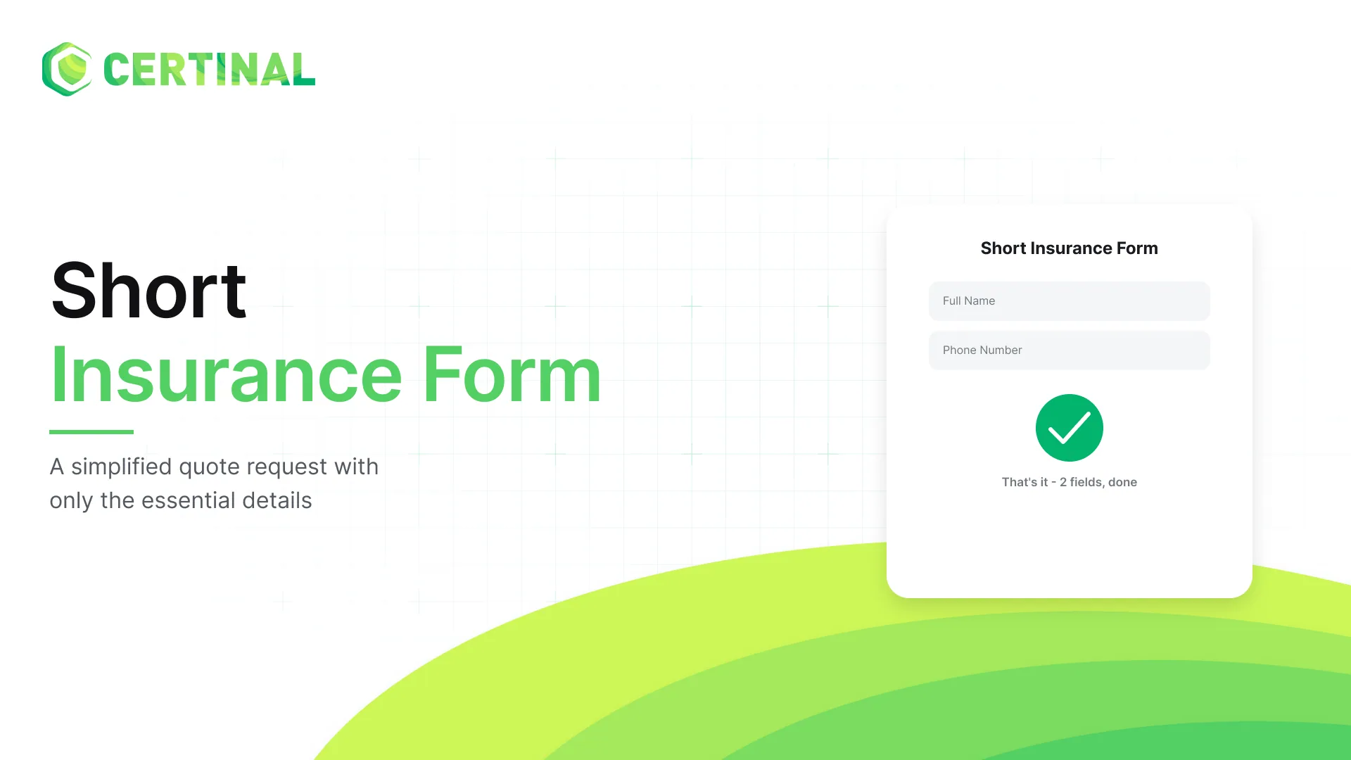 Short Insurance Form