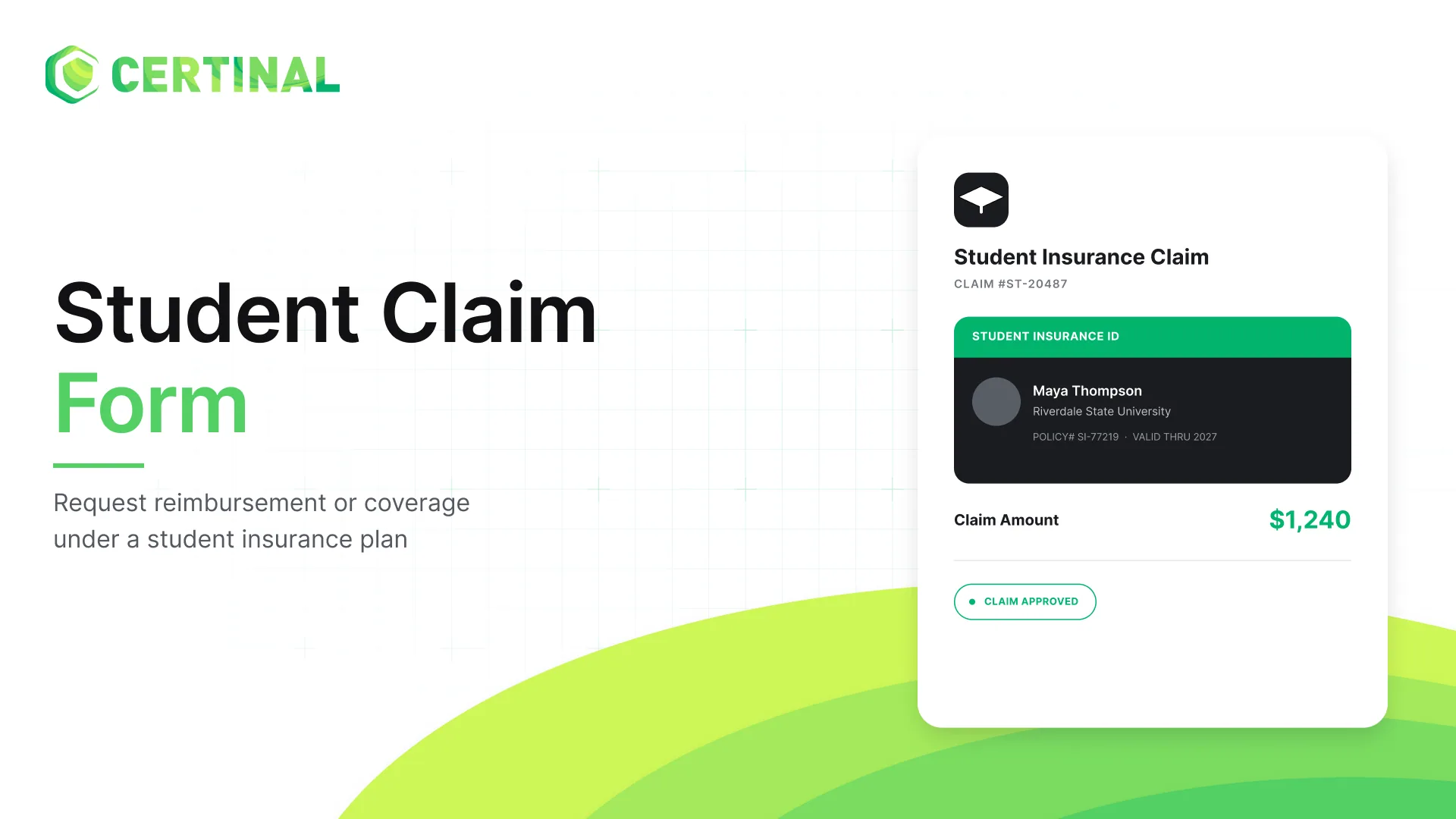 Student Insurance Claim Form