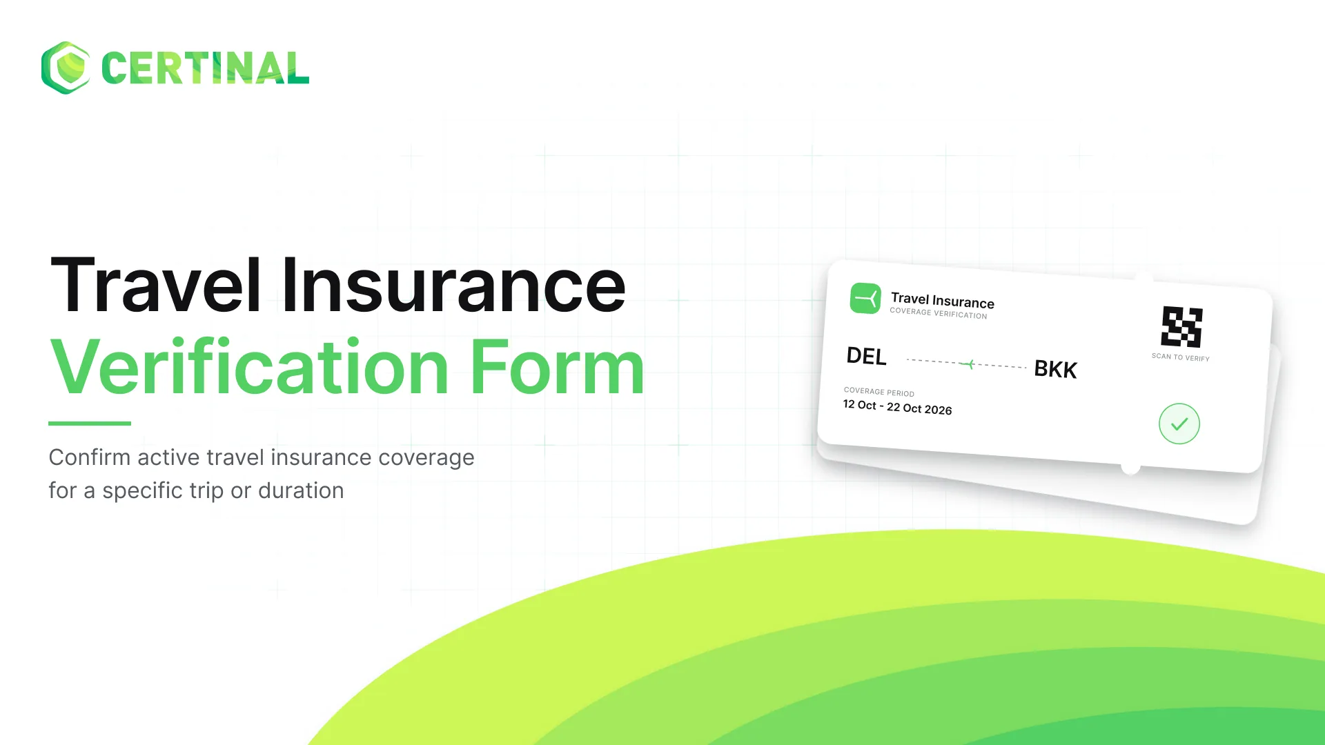 Travel Insurance Verification Form