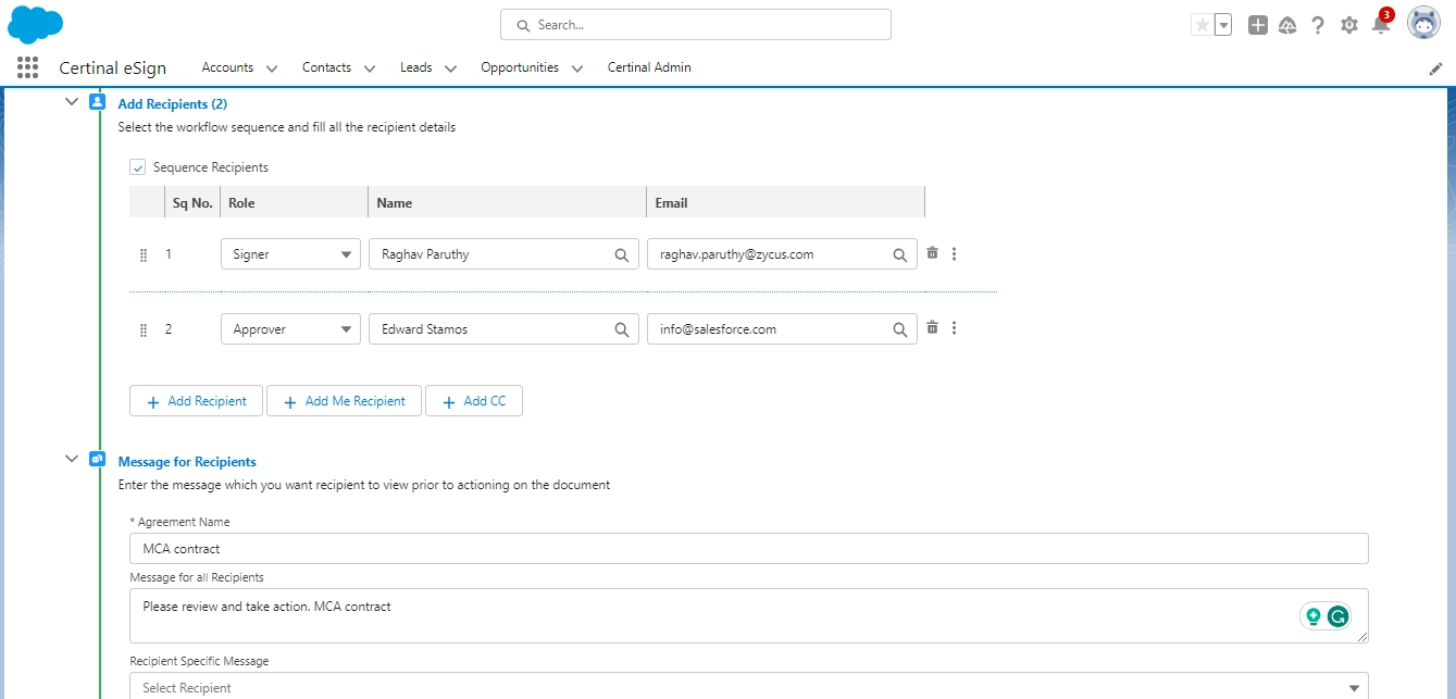 Multiple workflows