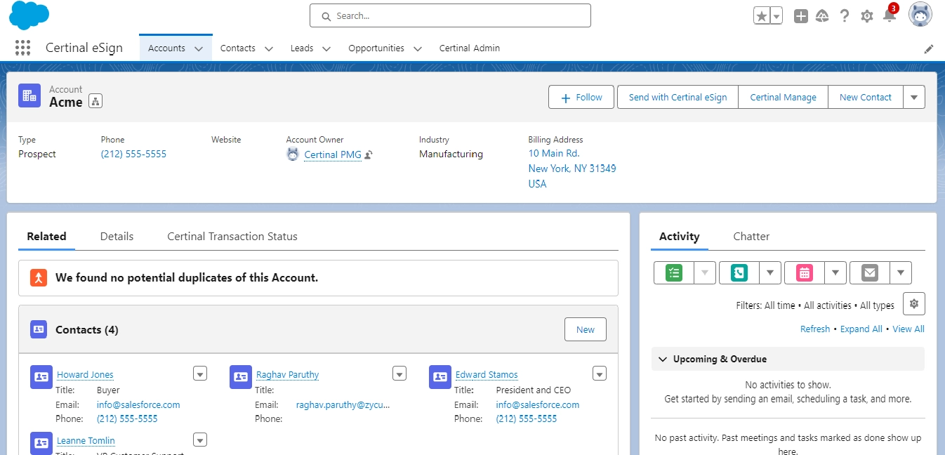 Sign directly from Salesforce