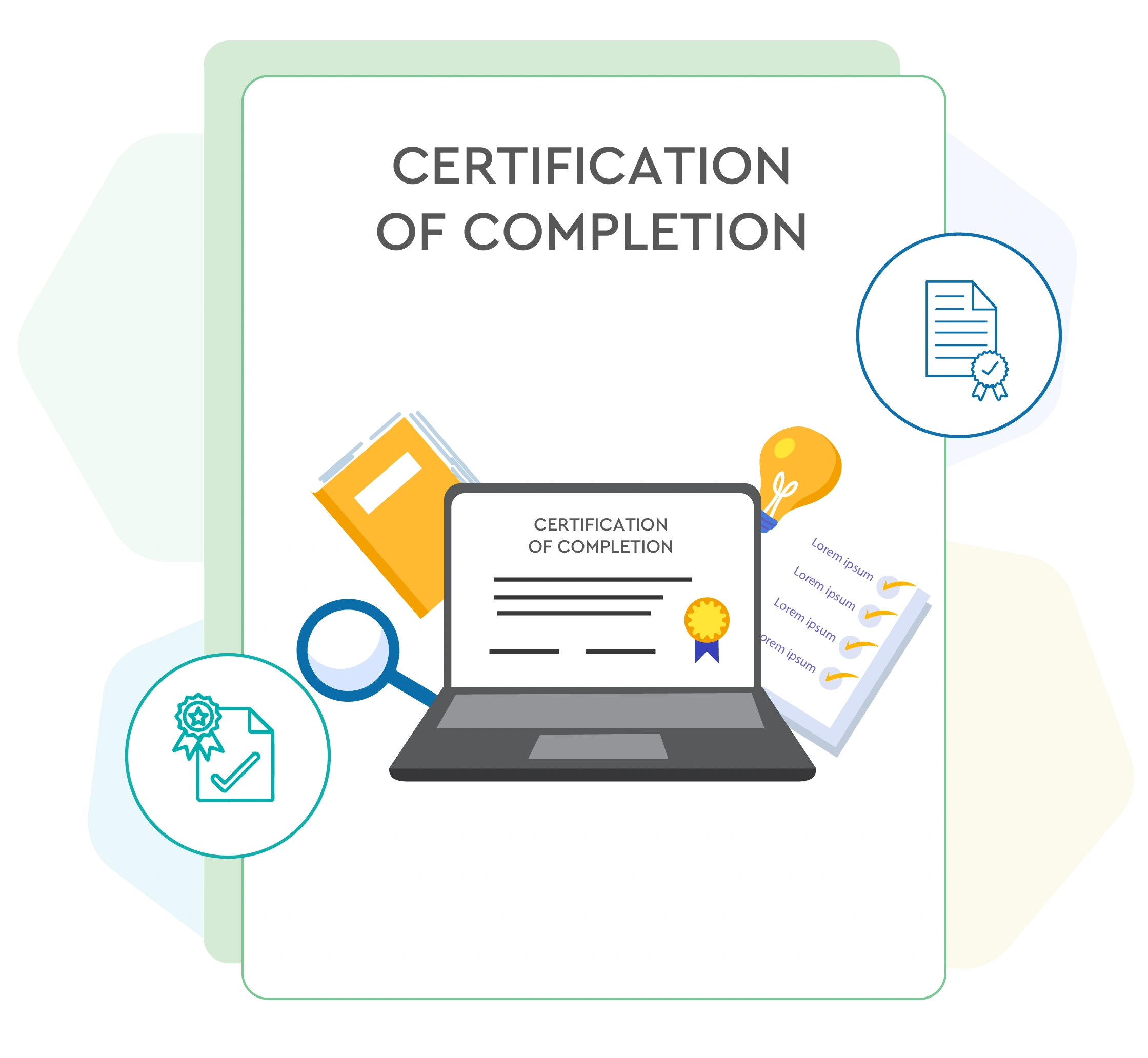 Certification of completion