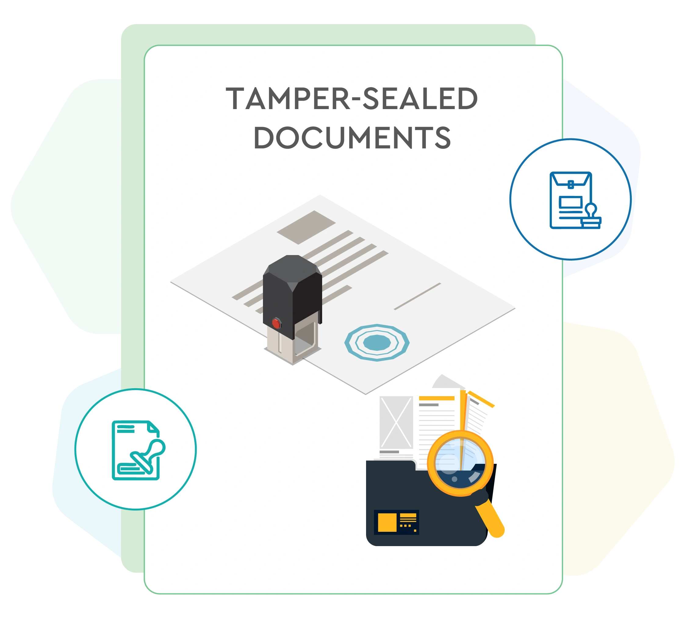 Tamper-sealed documents